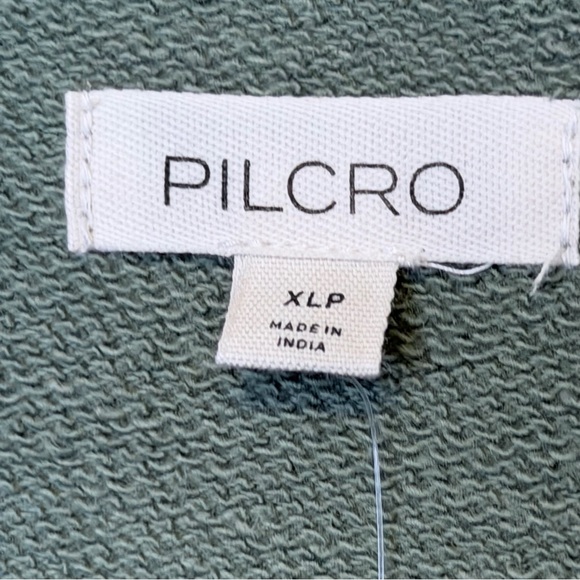 Anthropologie Pilcro The Niki Bubble Sweatshirt Colorblock Edition Sage Knit Top - Picture 8 of 11